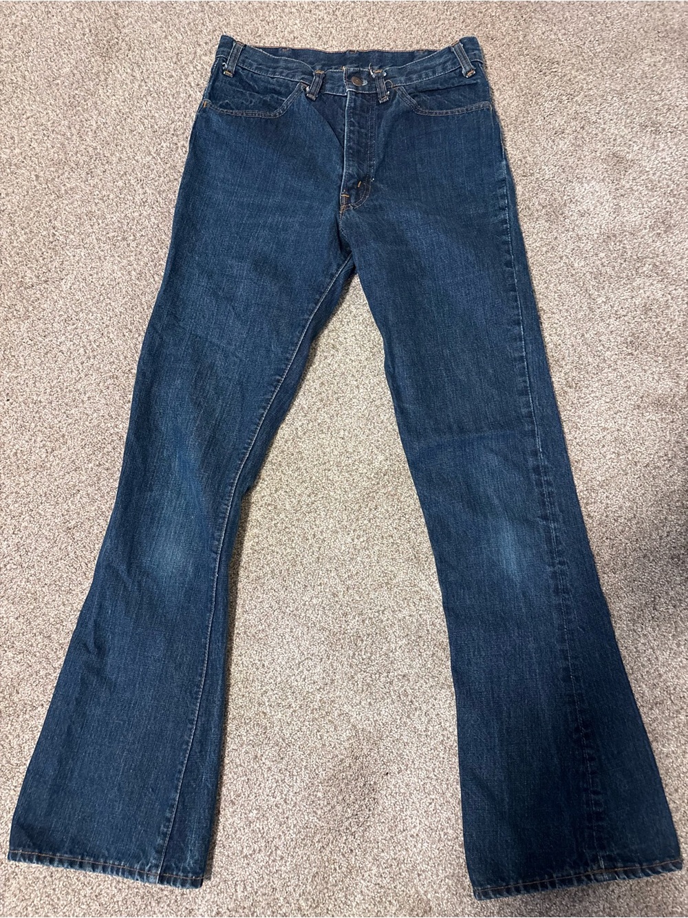 Vintage Womens Levi’s Orange Tab Dark Blue Bootcut Jeans sz 29
